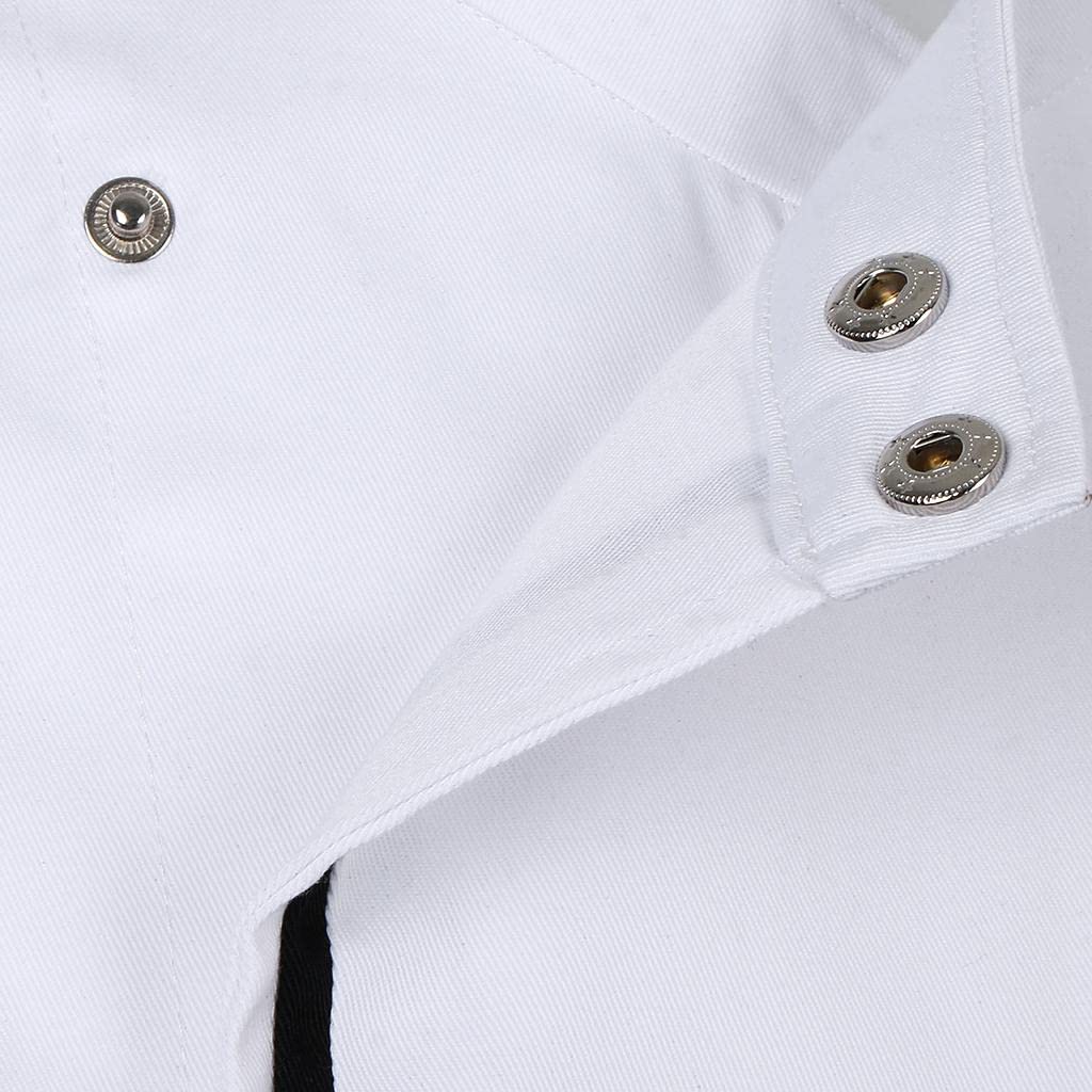 Giacche Da Chef Tinta Unita, Uniformi, Maniche a 3/4, Cappotto Traspirante E in Tessuto