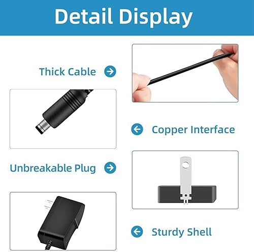 Miniatura 3 de Cable de alimentación Alexa de 15 W de repuesto para Echo Dot 5 generación, 4 generación, 3 generación, Echo Show 5, edición infantil (adaptador de