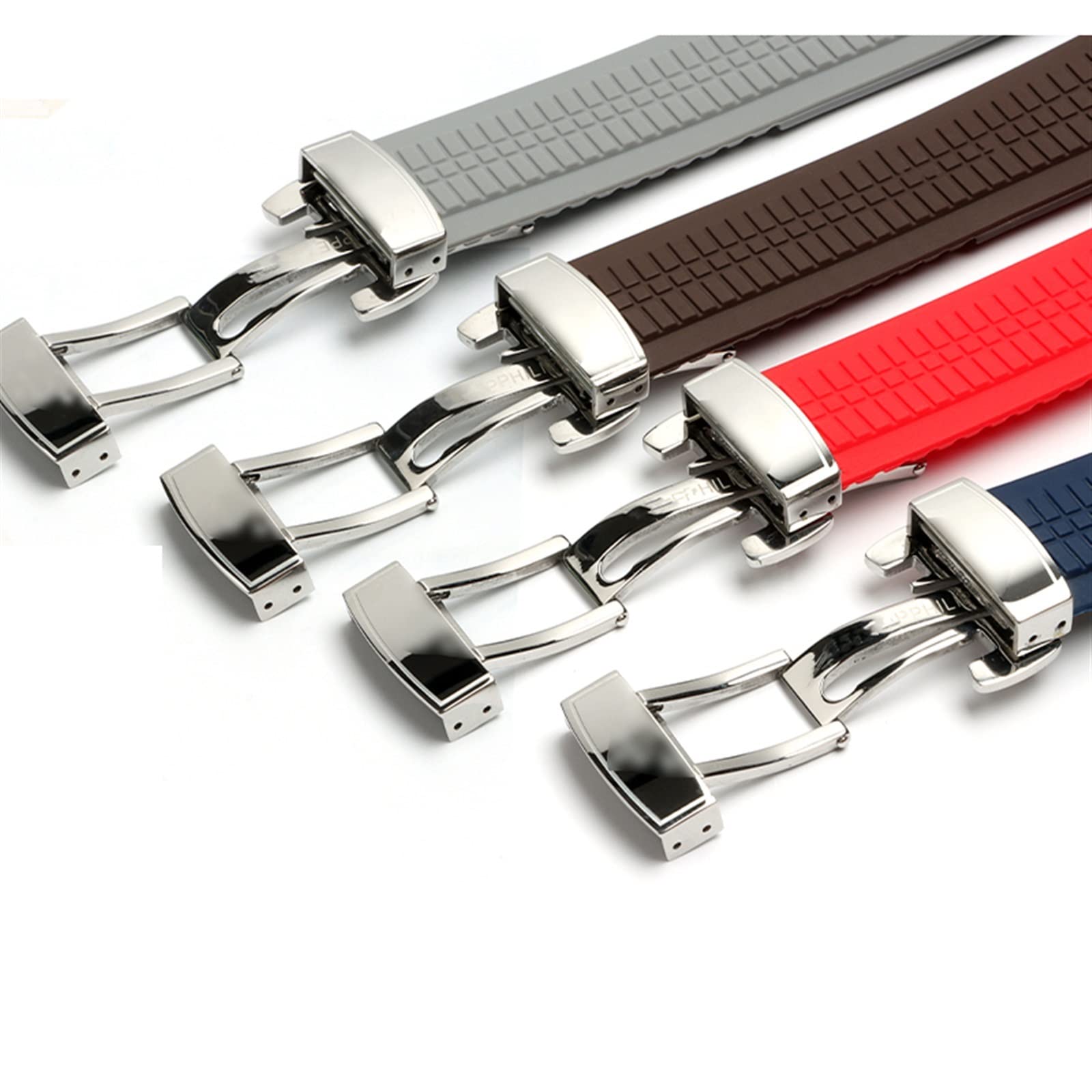 Weiches Gummi-Uhrenarmband Aquanaut passt für Patek Philippe Silikon 5164A 5167A 5168A 21mm Faltschnalle Uhrenarmband (Farbe: 25-12mm, Größe: 21mm)