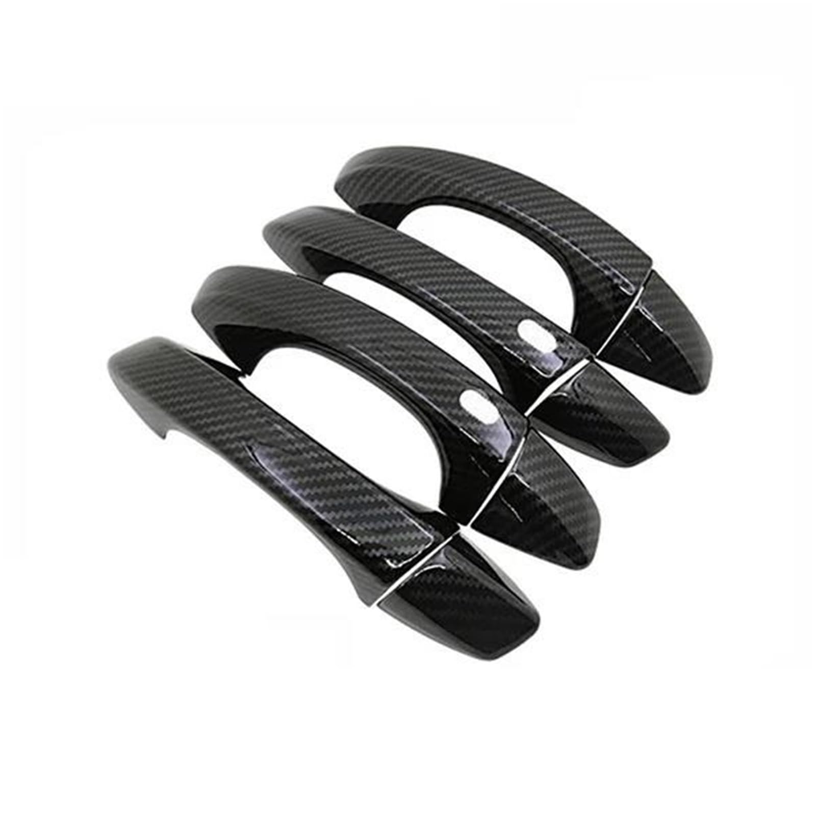Kjhopy Style3 For Skoda For Superb 2024~2015 B8 3V Mk3 Car Door Handle Covers Exterior Scratch Protective Decor Rustproof Exterior Door Handle(Style3)