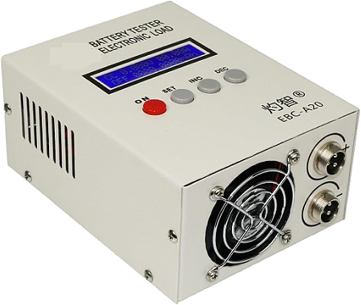 A20 Battery Tester Lithium Lead-Acid Batteries Capacity Test 5A Charge 20A Discharge Support PC Software Control(Simple Without Cable)
