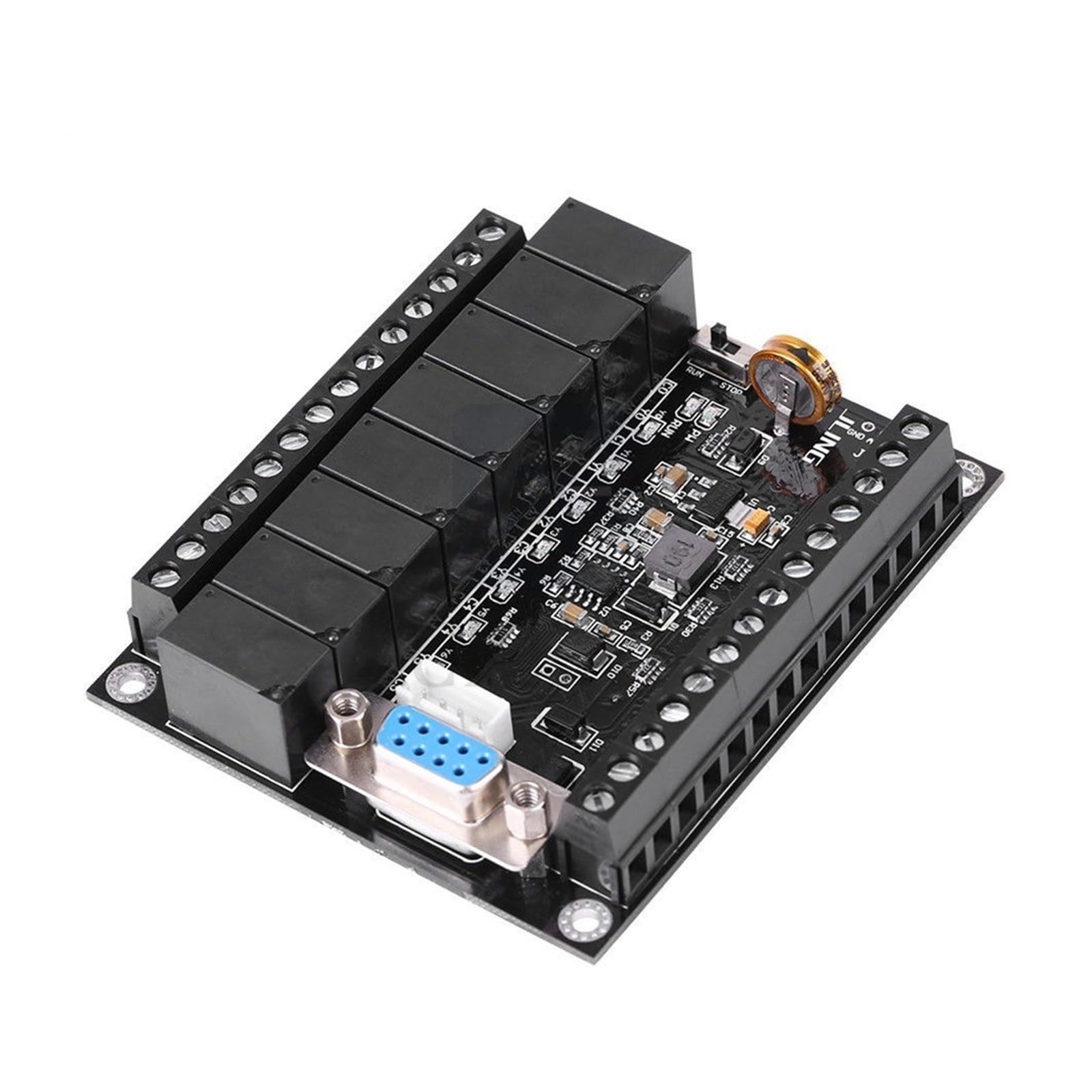 Salida analógica 1AD 1DA en módulo de relé controlador programable FX1N-20MR de placa industrial 3