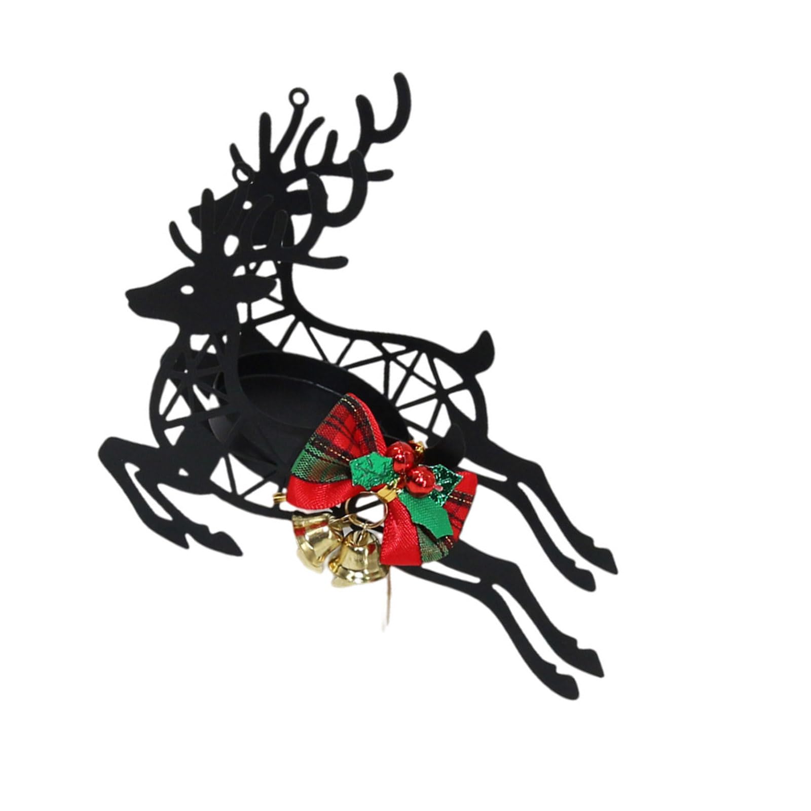 Zxfdsfdbnm Christmas Reindeer Tealight Holder Standing/Sitting Elk Figurines Candlestick Holders for Holiday Tabletop Centerpiece and Display Candlestick Holders