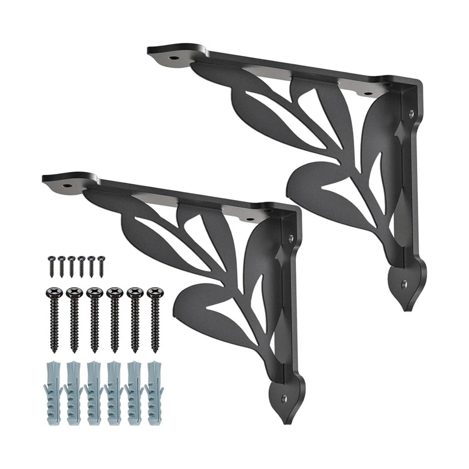 2pcs Heavy Duty Metal Corner Bracket for Floating Shelves