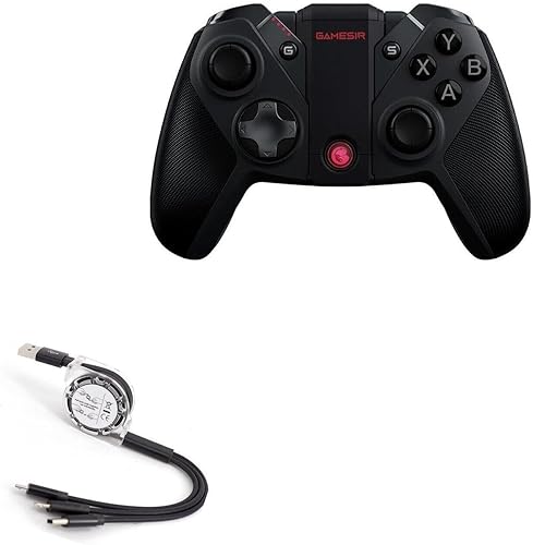 BoxWave Cable compatible con GameSir G4 Pro, AllCharge miniSync, cable USB portátil, retráctil, negro azabache disponible en Yaxa Colombia