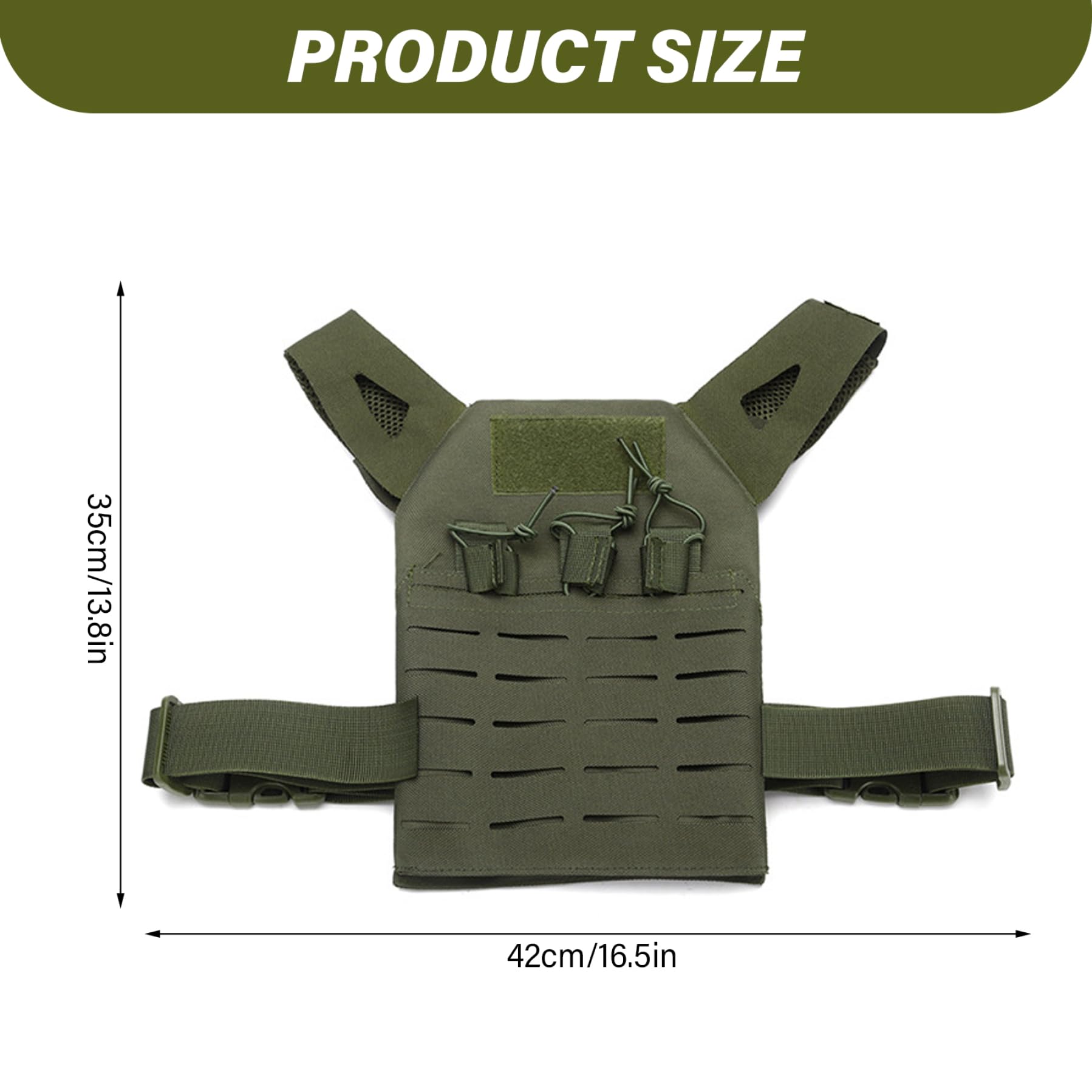 Chaleco Airsoft para niños, chaleco militar ligero, transpirable y ajustable para niños, entrenamiento de Paintball, caza al aire libre