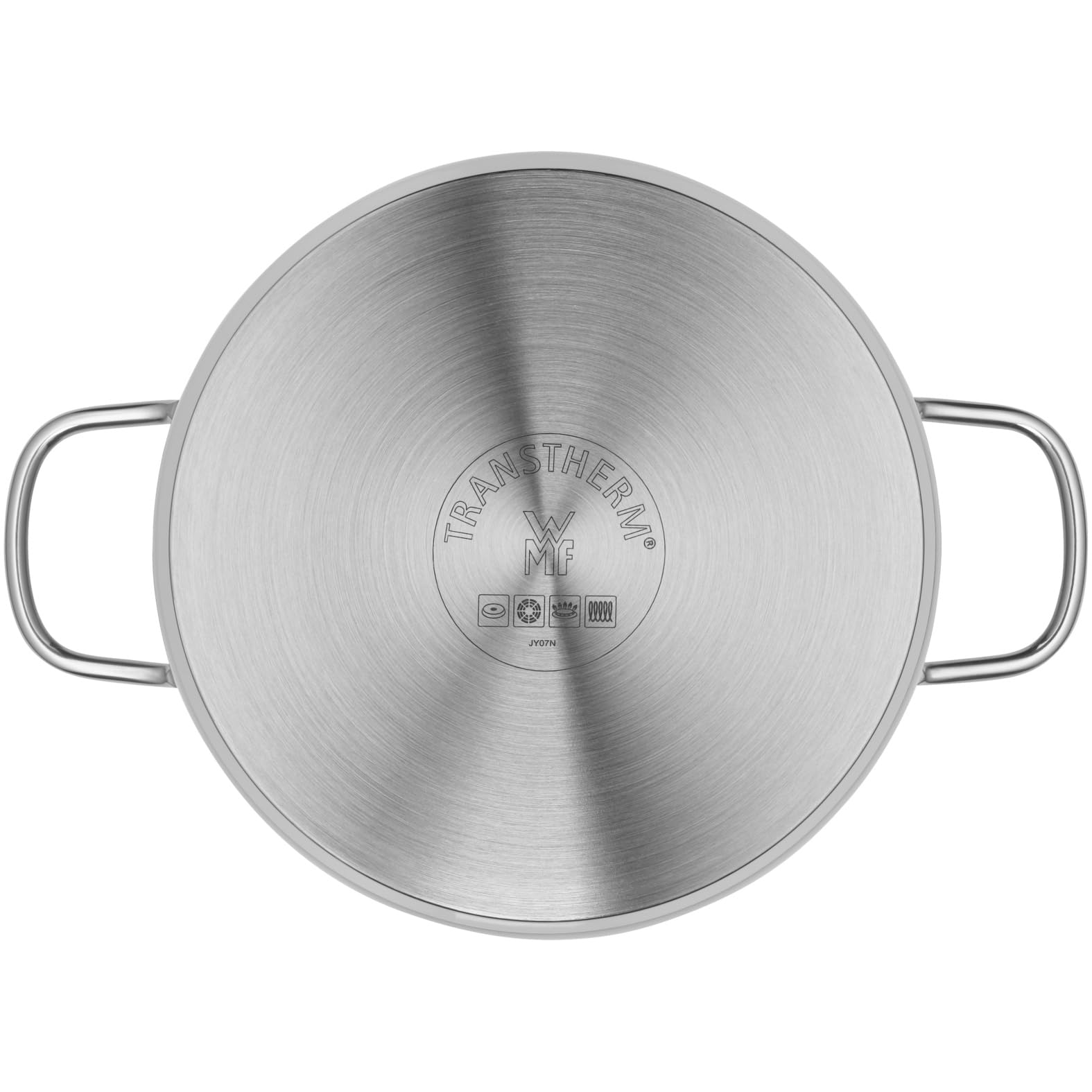 WMF Astoria set de casseroles induction 6 pièces, set de casseroles avec couvercle en verre, acier inoxydable poli Cromargan, set de casseroles à induction non revêtu