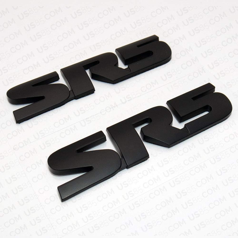2x Black Out Tacoma Pro SR5 Emblem Side Rear Door Tailgate Badge ((Two Pcs))