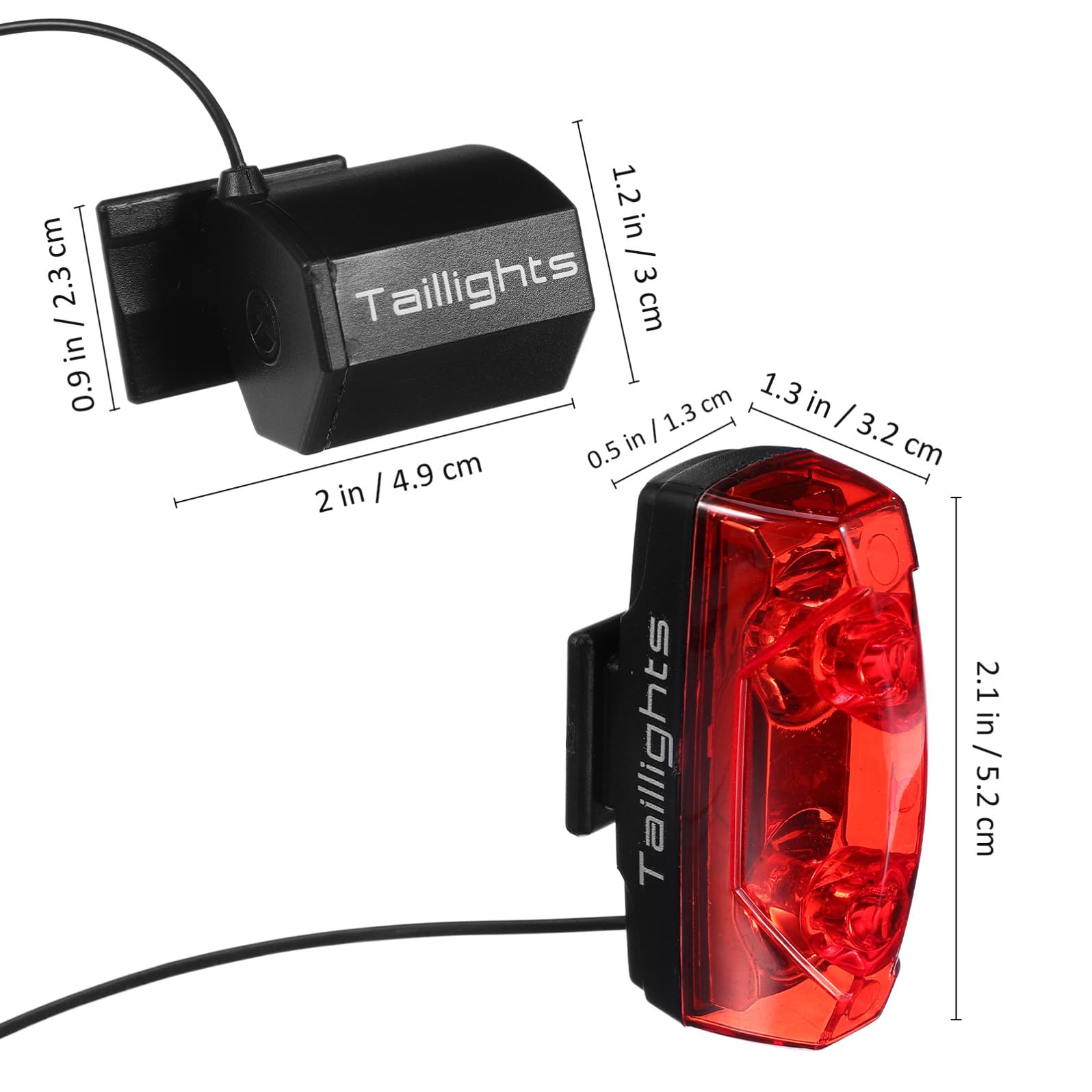 Sosoport Posteriori per Biciclette LED Fanale Posteriore Leggero Coda Ciclismo Lampeggiante Accessorio per Bici per Bici Materie Plastiche Tecniche di Alta qualità