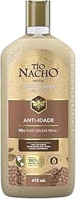 Tío Nacho Condicionador Anti-idade Antiqueda Natural com Geleia Real Concentrada – Reparação, Nutrição Profunda e Fortalecimento Capilar 415ml