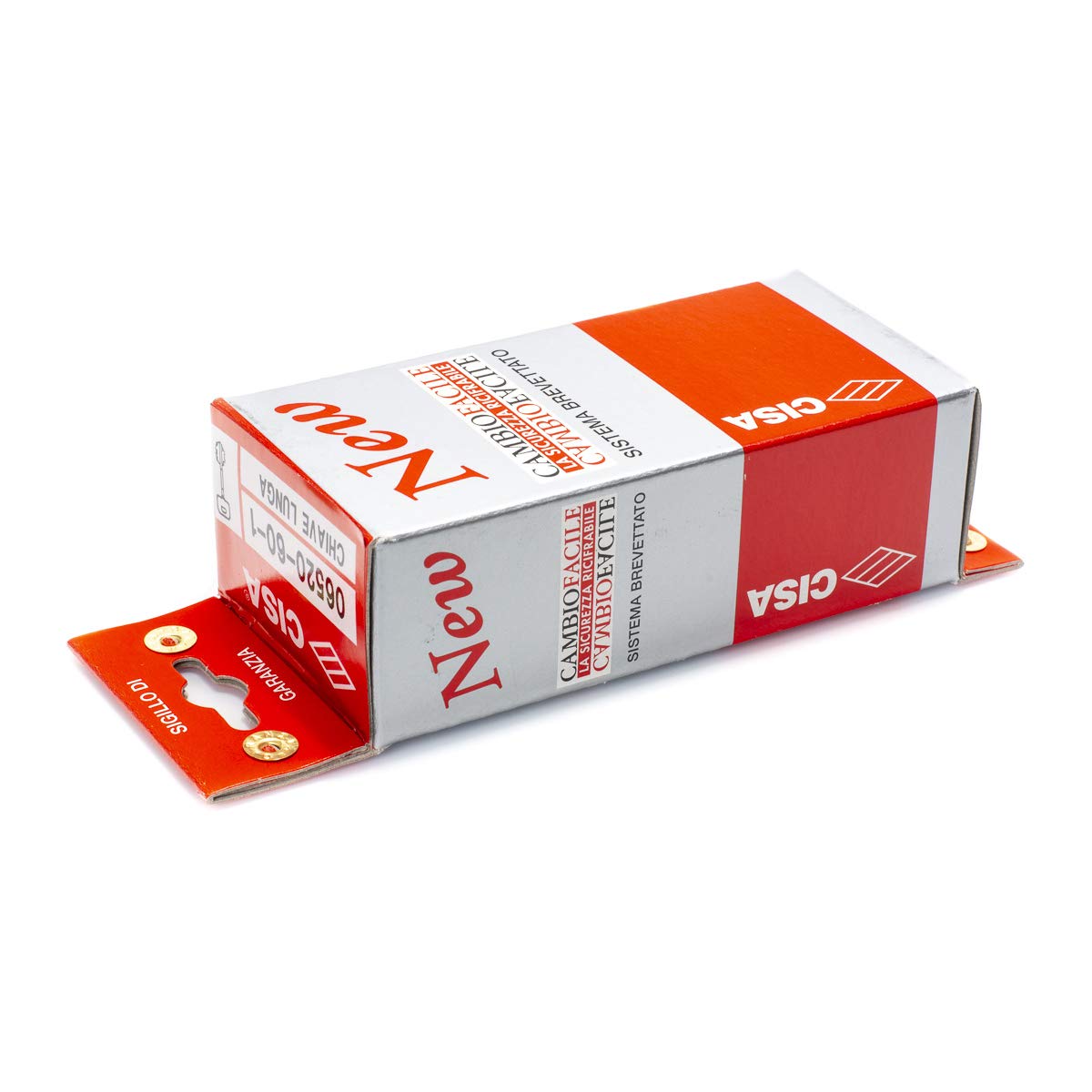 CISA 106520601, Cofanetto 3 Chiavi Lunghe per Serratura Ricifrabile New Cambio Facile