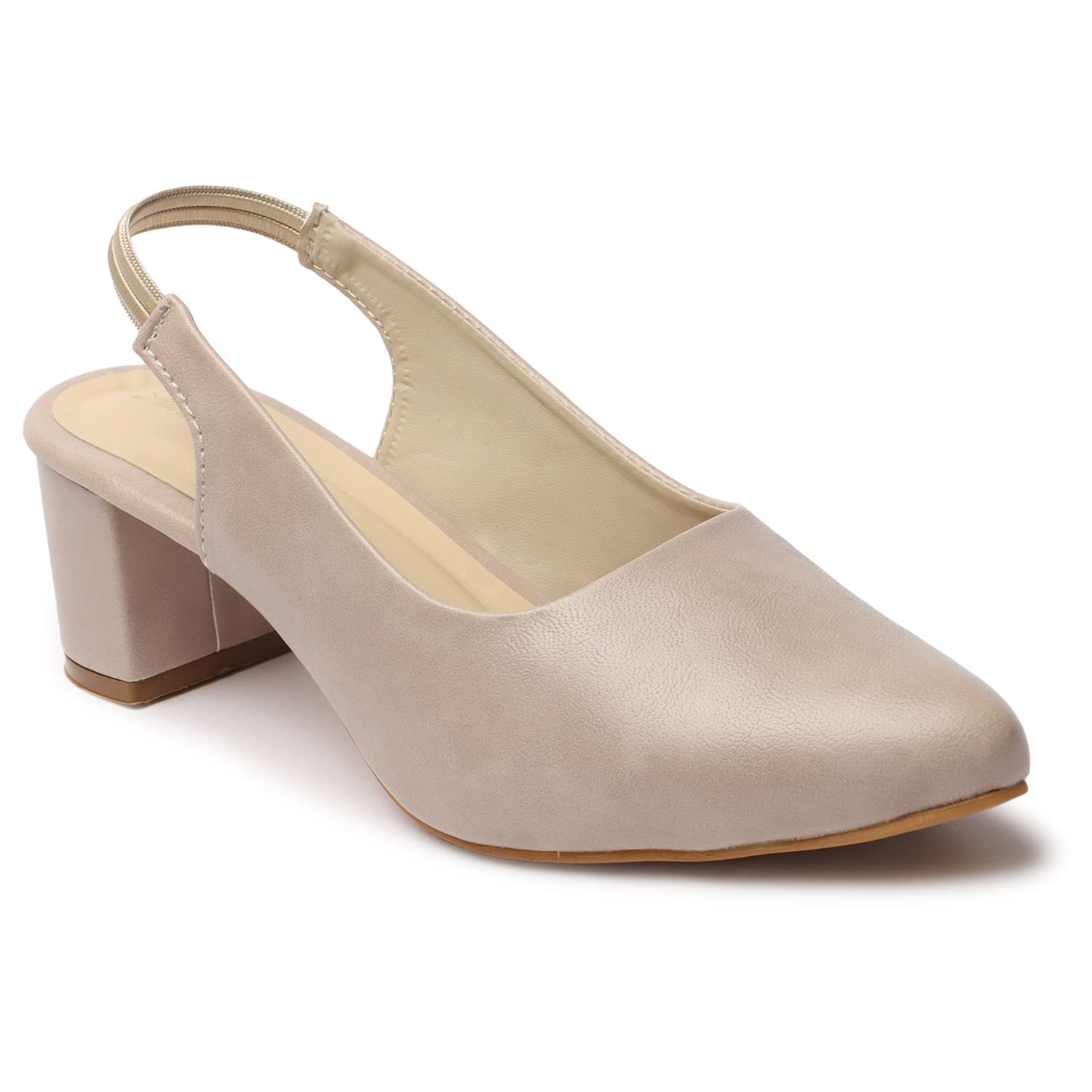 Smart & Sleek Womens Dress Slingback Block Heels, (Color-Cream, Size-6) (B0C3WH42LV) Amazon Price History, Amazon Price Tracker
