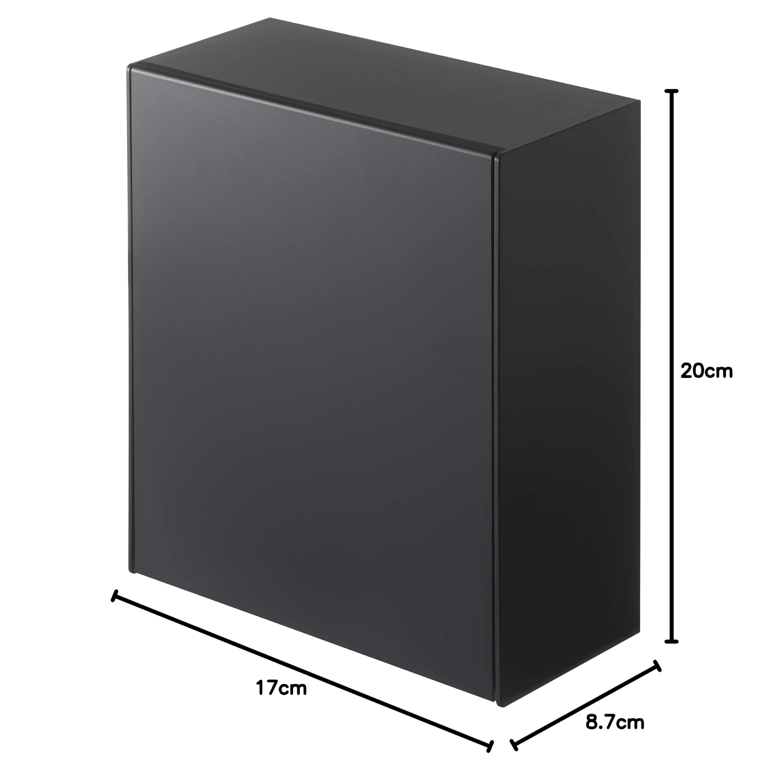 Image secondaire de Boîte de Rangement Murale Yamazaki TOWER - Design Japonais Noir