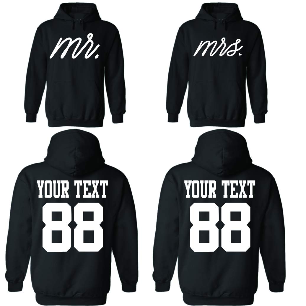 MLA PrintsCustom Couple Hoodies, Long Sleeve, tees and Jerseys Customizedfor him and her Personalized Matching Couples