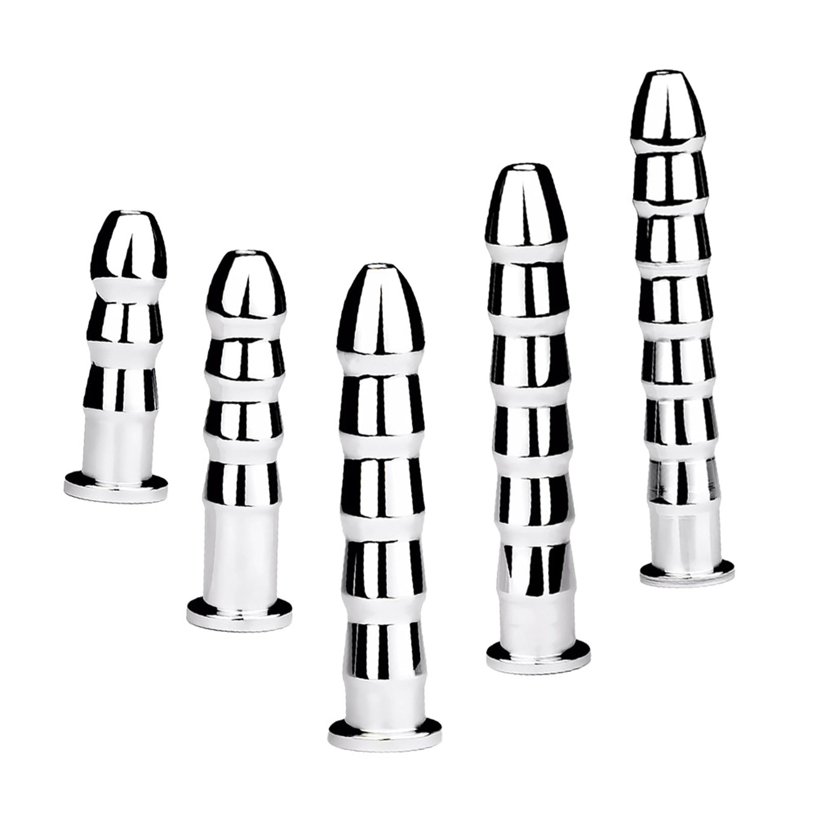 Edelstahl Harnröhren Dilatatoren Hohl Penis Katheter 5 Größen Metall Plug Urethral Dilator Stimulation Sounding Masturbation Prinzenzepter Sexspielzeug For Männer