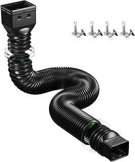 Гибкие удлинители водосточных желобов YOTODY, удлинитель нижнего водосточного желоба, удлиняемый от 21 до 60 дюймов, винты для вкл.