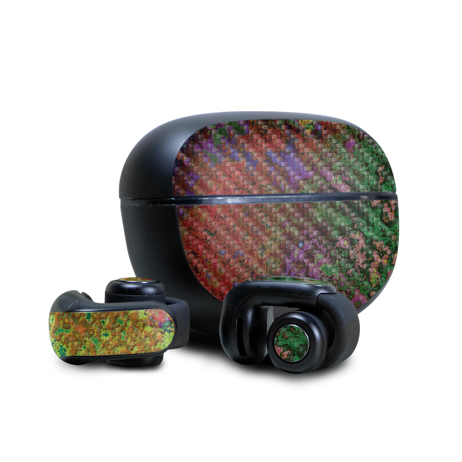 Carbon Fiber Skin Compatible with Bose Ultra Open Earbuds - Rust - Premium 3M Vinyl Protective Wrap Decal Cover - Easy to Apply | Crafted in The USA by MightySkins