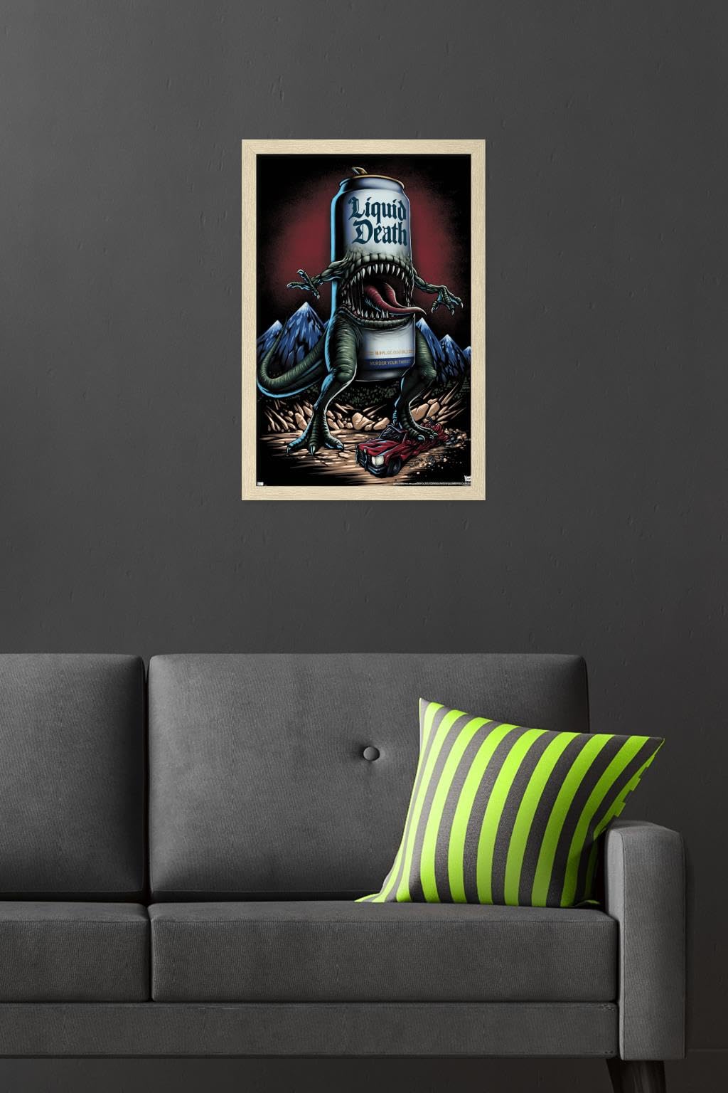 Amazon.com: Liquid Death - Reapersaurus Rex Wall Poster, 22.4L