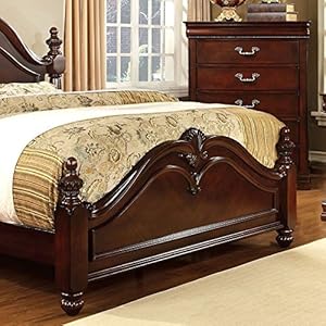 247 shop at home lumis traditional wood king poster bed cherry  urban country home decor