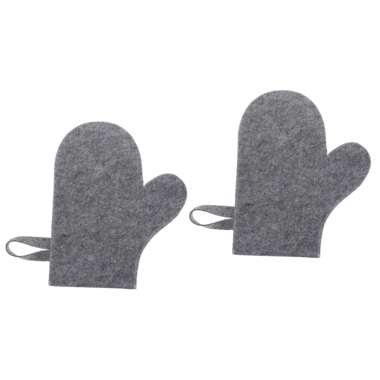 Beavorty 2pcs Felt Sauna Gloves Scrubber Gloves Felt Sauna Mitt Exfoliating Gloves & Mitts Bathing Sauna Glove Bathing Sauna Mitten Body Scrub Gloves Shower Sauna Mitt Fashion Russia