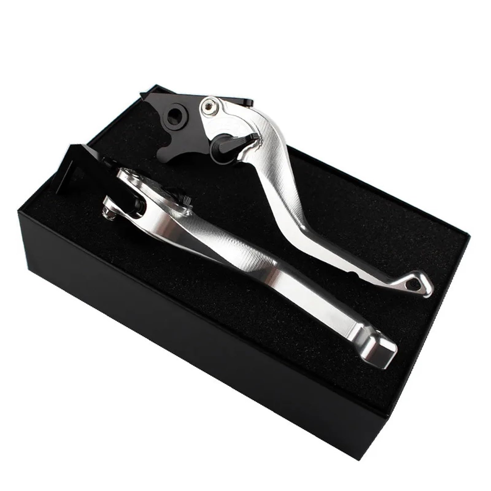 Ywqjiopm Silver Motorcycle Brake Clutch Lever Motorcycles Handlebar For Trident660 2021 2022 Adjustable Short Brake Clutch Levers Motorbike Clutch Brake Handle Lever