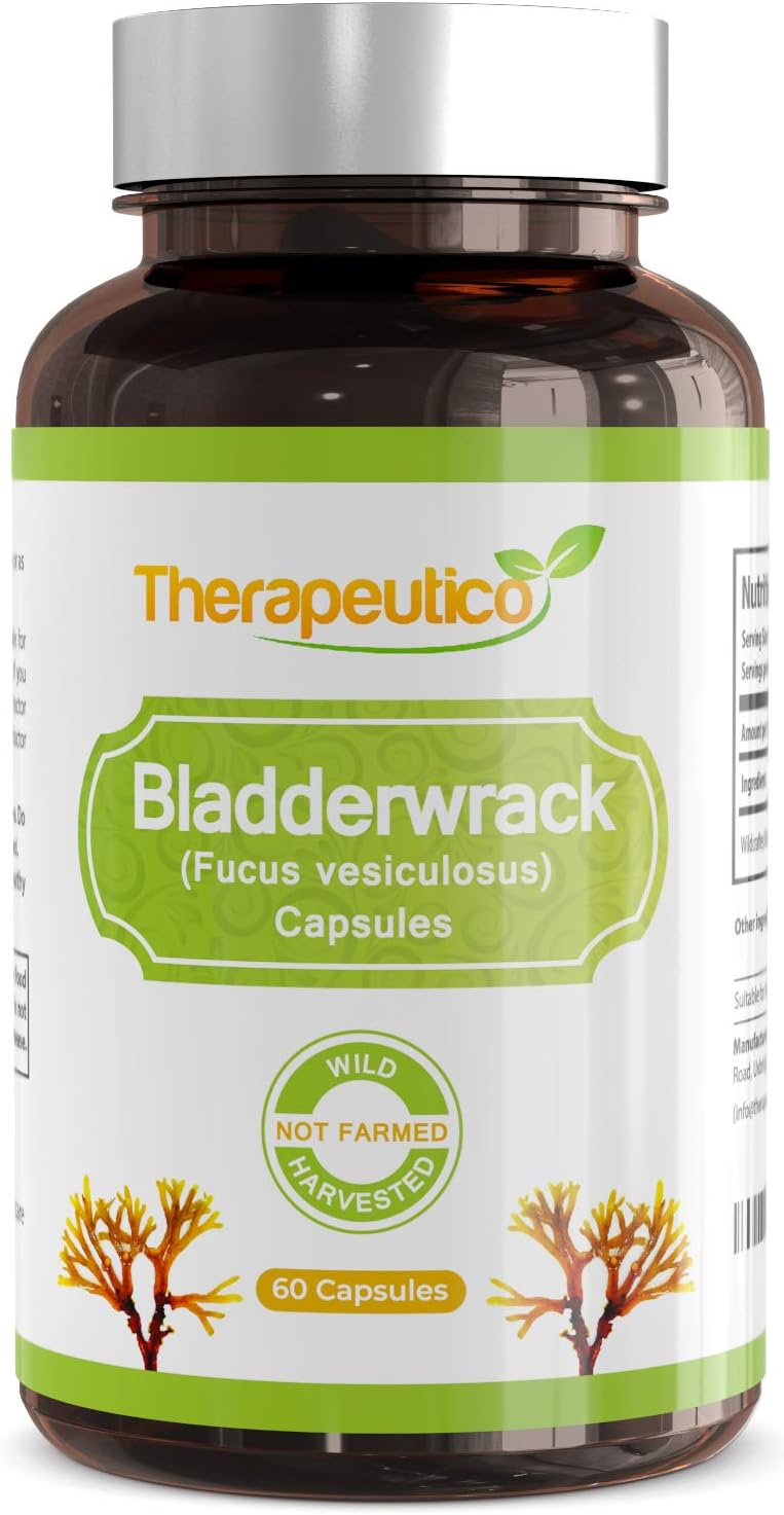 Bladderwrack Capsules | Wild Harvested | 60 Veg Caps | Non-GMO | No Preservatives, Fillers | Vegan | UK Made