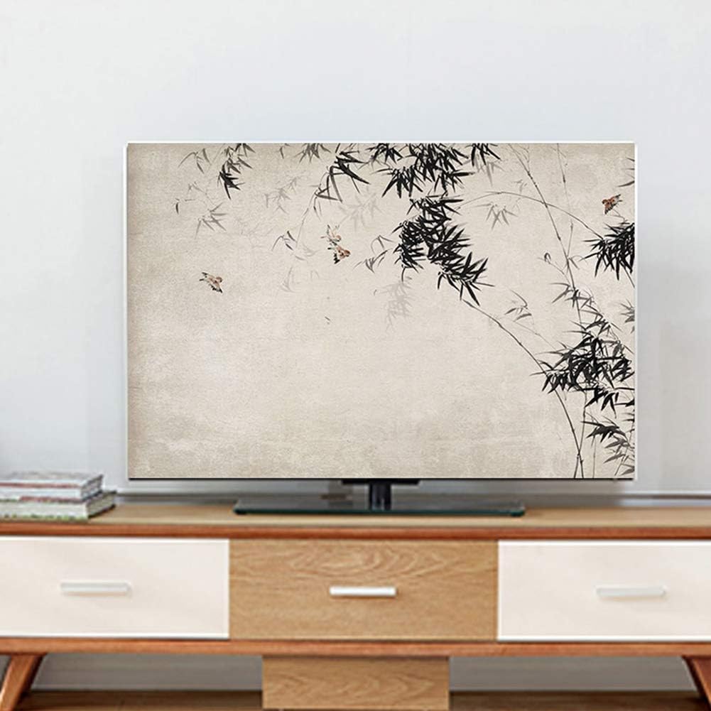 Amazon.co.jp TVカバー 蓮 液晶テレビカバー シンプルなダストカバー 布カバー (Color BH141, Size