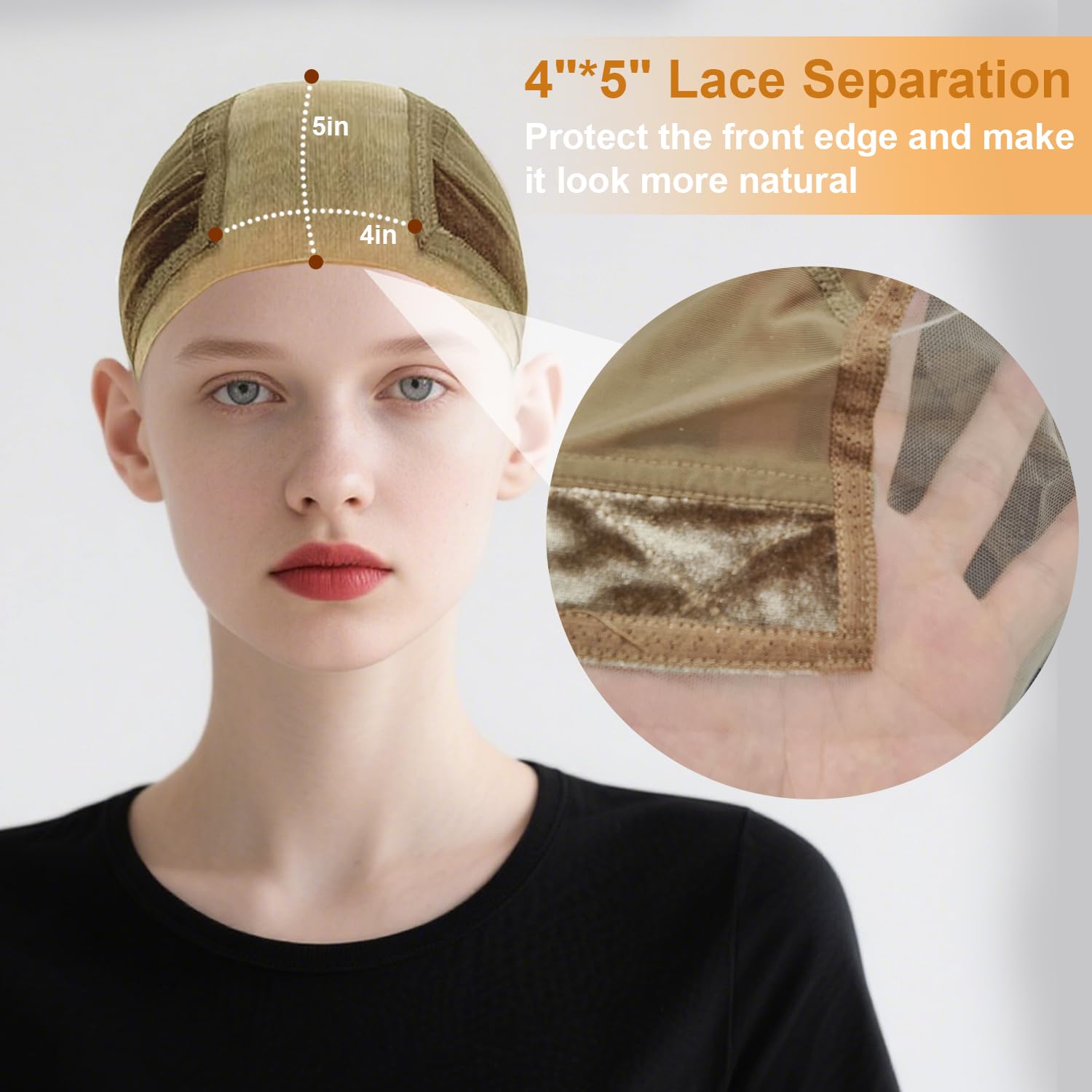 VLYX Adjustable Wig Grip Cap with Non-Slip Band - Image 2