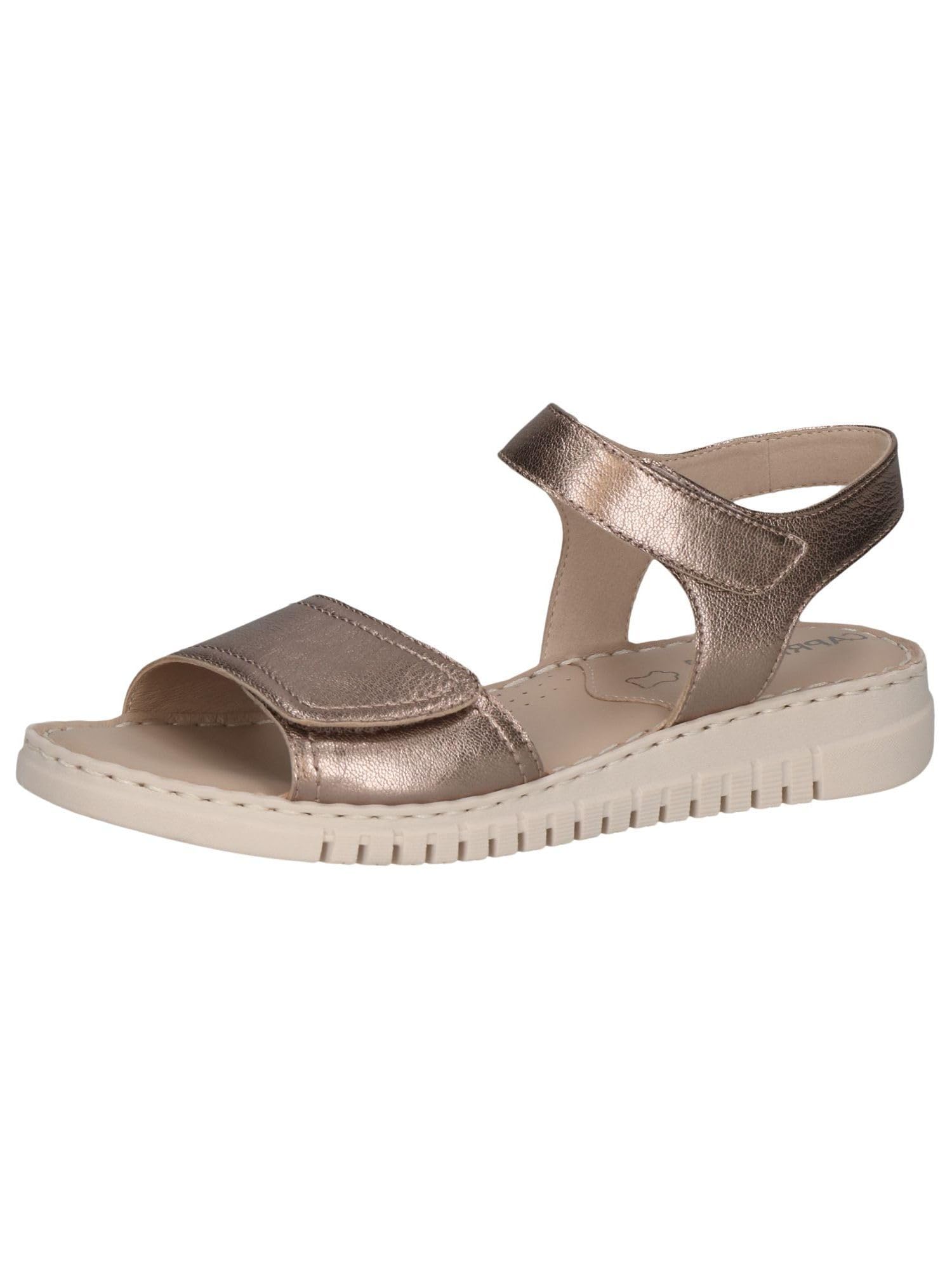 Caprice Damen Sandalen flach aus Leder Bequem