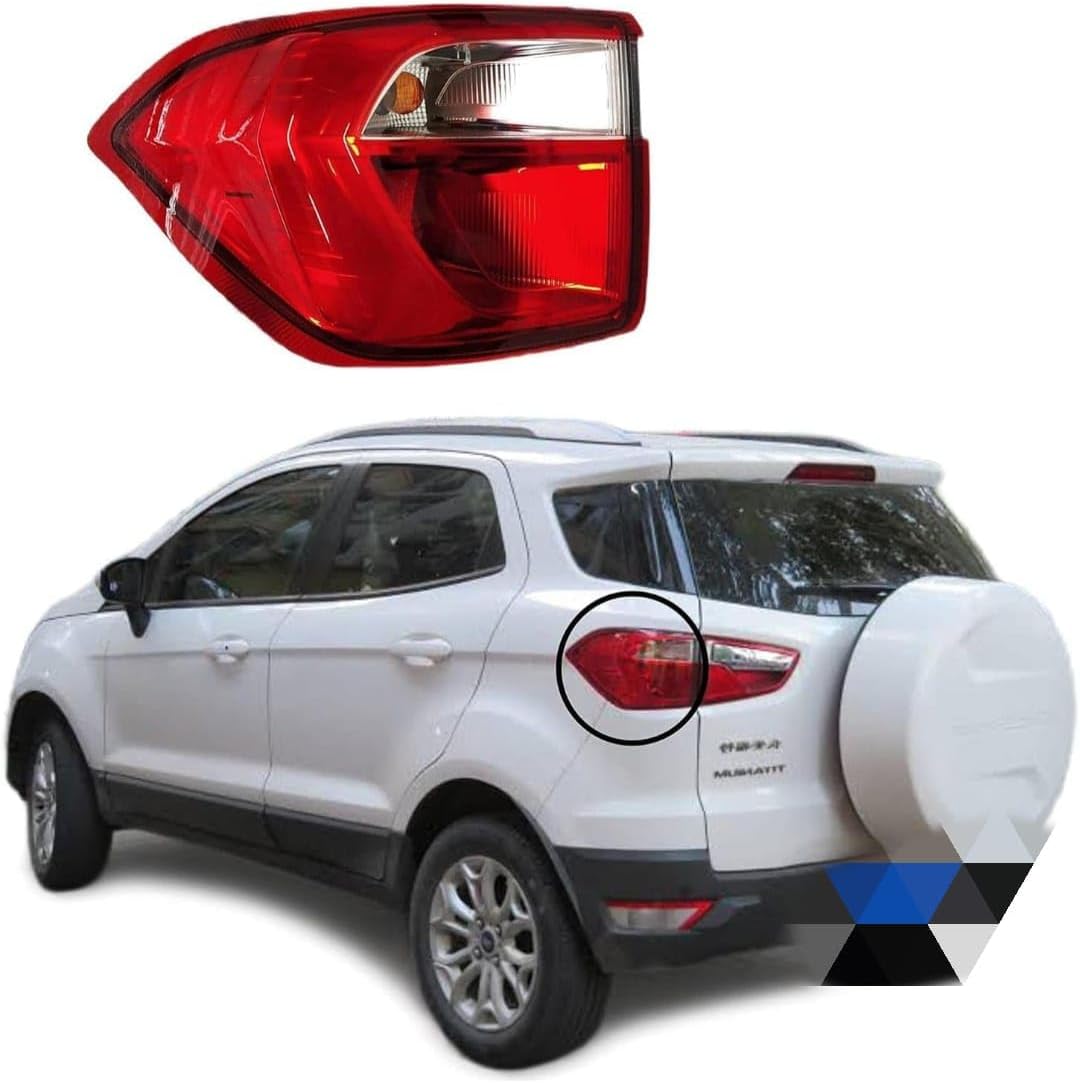 Heavy Quality Back Light Tail-Light Assembly Without Bulb for Ford Ecosport (Right Driver Side) | Durable Replacement Rear Lamp