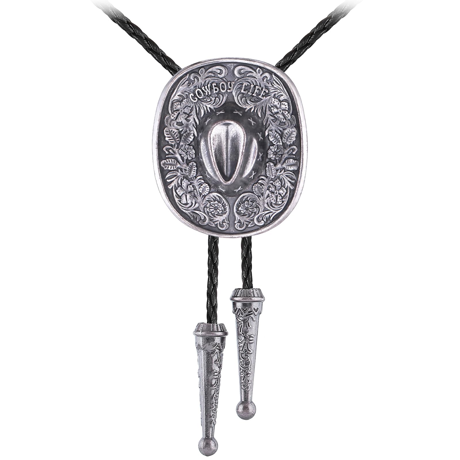 Jeilwiy Bolo Tie for Men Cowboy Ties Western Bolo Tie Necklace for Women