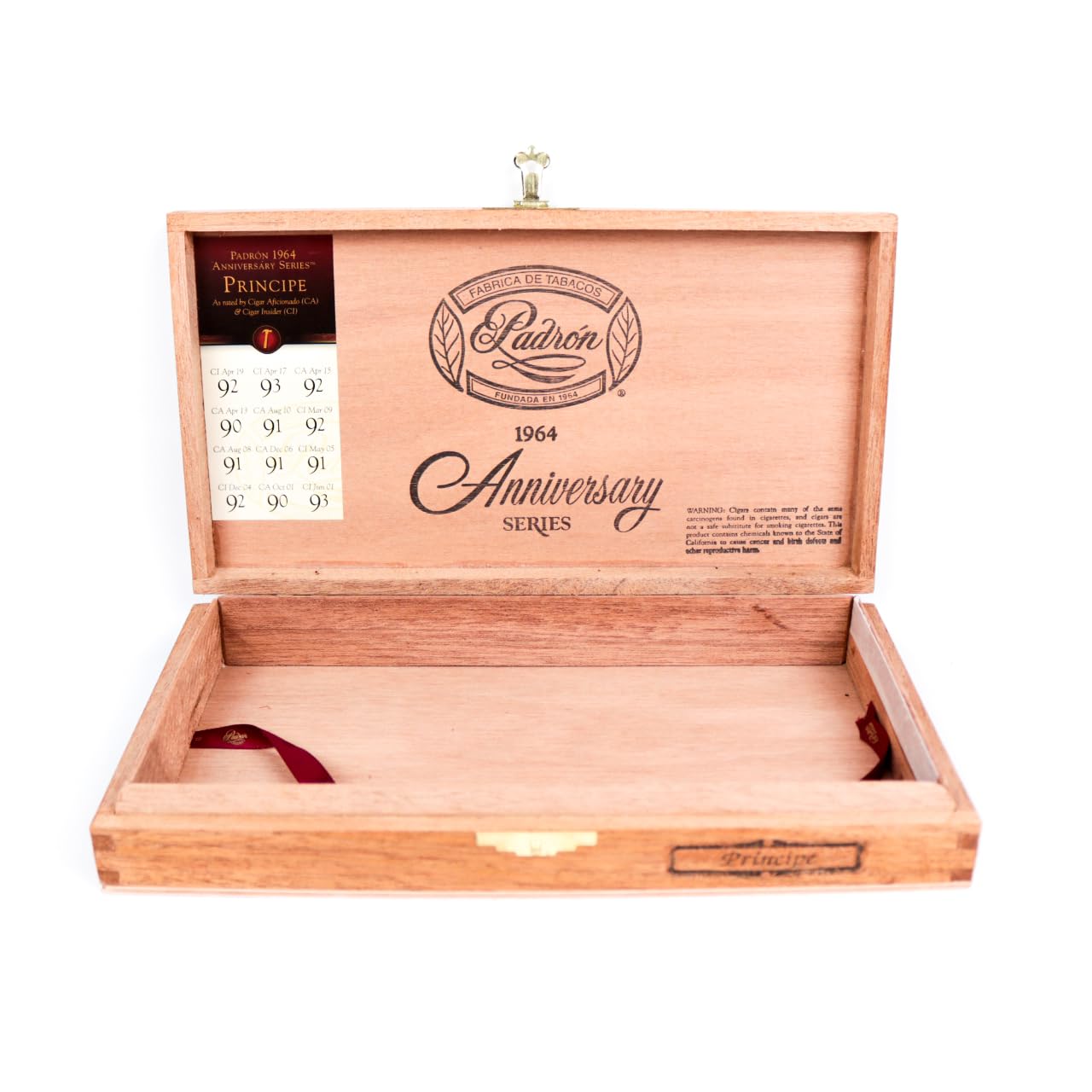 Amazon.com: Padron 1964 Principe Empty Wooden Cigar Box, Classic