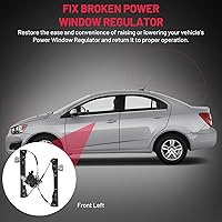 Vista 5 de BDFHYK 748-974 Regulador de ventanilla eléctrica con motor delantero izquierdo lado del conductor para Chevy Cruze 2010 2011 2012 2013 2014 2015