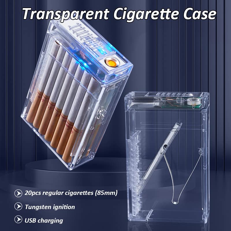 Amazon.com: Cigarette Case with Lighter, Full Pack 20