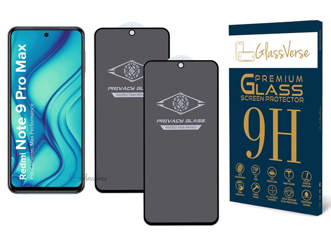 Ultra Privacy Tempered Glass For Redmi Note 9 Pro Max (Pack Of 2) with Free Installation Kit. (In-Screen FingerPrint Lock will not work with the Privacy Guard because of it’s Spy Coating)- 6.67 inch Ultra Privacy Tempered Glass For Redmi Note 9 Pro Max (Pack Of 2) with Free Installation Kit. (In-Screen FingerPrint Lock will not work with the Privacy Guard because of it’s Spy Coating)- 6.67 inch