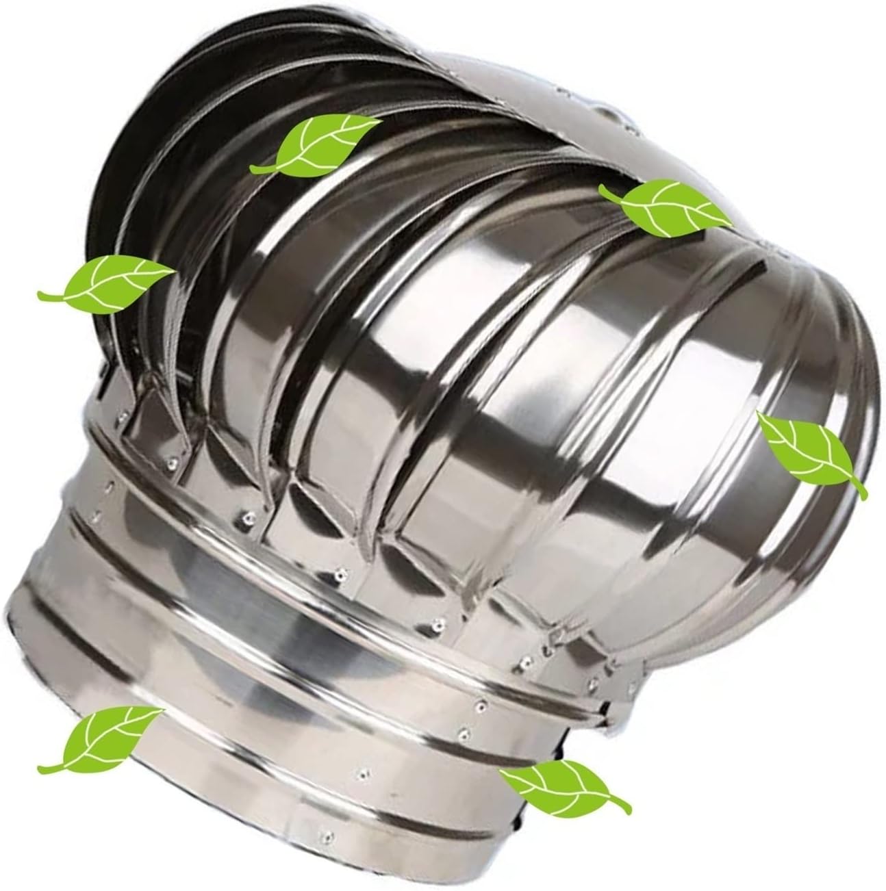 Internally Braced, Wind Turbines Whirlybird Turbines, Cap Vent Round, Can Be Used for Office Space, Public Environment Ventilation and Air Exchange, Smooth Surface