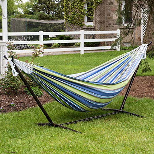 Miniatura 3 de Vivere Uhsdo8-24 - Hamaca Con Soporte Incluido, Multicolor, 250 Cm, Doble, Diseño Oasis