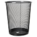 Rolodex Mesh Round Wastebasket, 11-1/2 Diameter x 14-1/4 H, Black (22351)