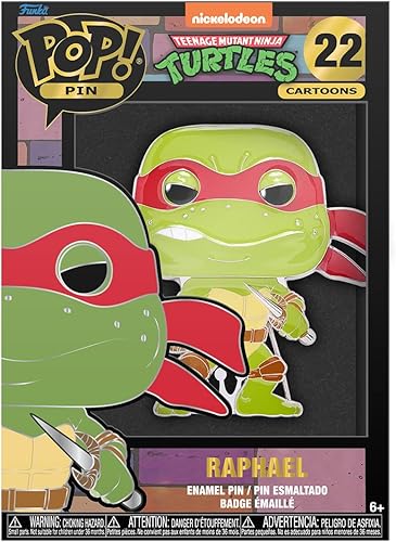 Miniatura 2 de Funko Pop! Pin Tortugas Ninja Mutantes Adolescentes - Rafael, brilla en la oscuridad