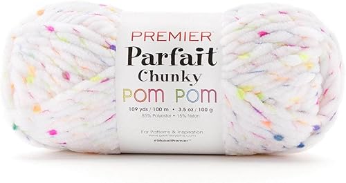 Premier Yarns Parfait - Pompón grueso 2107-01 Let's Glow