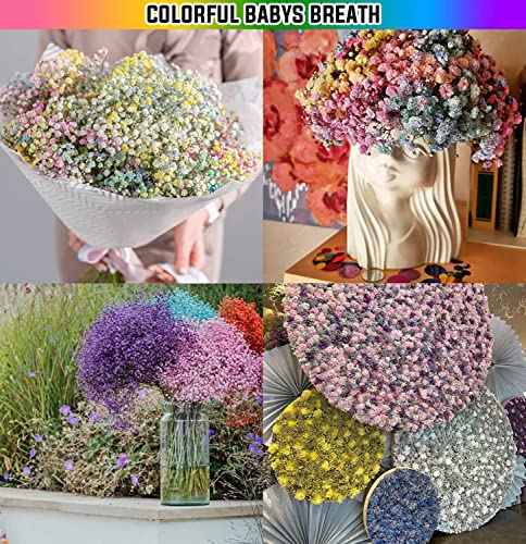 Jiftok Babys Breath Artificial Flowers, 12 Pcs Fake Flowers Gypsophila Bouquet Fall Flowers Artificial For Decoration, Real Touch Plastic Flower For Wedding Diy Party Home Garden Office(Pink) #TOP7