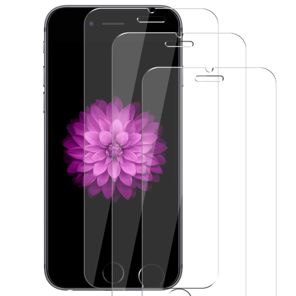 Bidafun Compatible iPhone7 Plus [3 Pack] Screen protector, 0.30mm 9H Tempered Shatterproof Glass Screen Protector Anti-Shatter Film for iPhone 7 Plus 5.5" inch 3D Touch Compatible