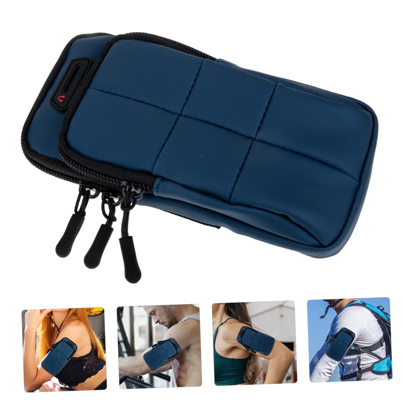 UKCOCO 3piezas Brazalete Deportivo para Teléfono Móvil Funda Transpirable para Ejercicio y Correr Compatible y para Entrenamiento Interior y Exterior
