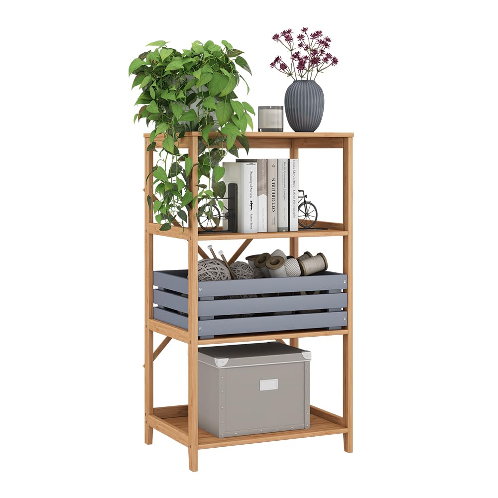 Vicco Półka na książki "Novaro", Bambus, 48.3 x 87.9 cm