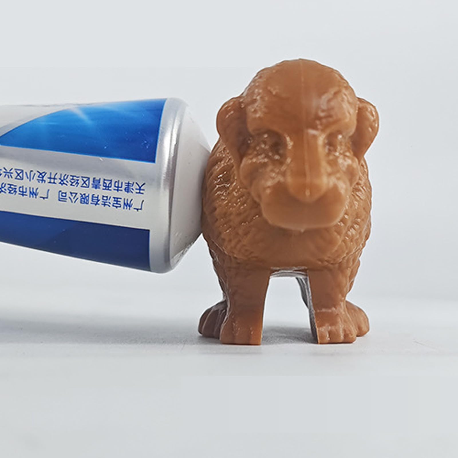 1 Funny Dog Poop Toothpaste Dispenser, Dog Butt Toothpaste Cover Squeezer, Children's and Adult Bathroom Accessories, Novel Gift Suitable for Various Toothpaste Mouths 3