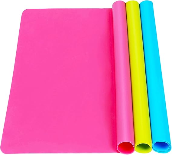 3 Pack Silicone mat Large Silicone Sheets for Crafts