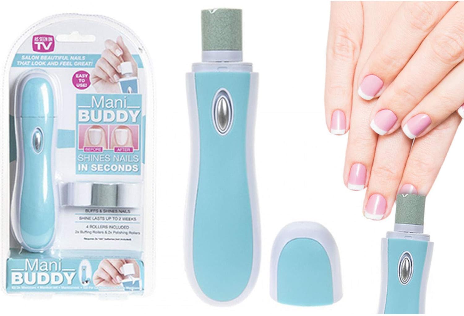 PMS Mani Buddy Manicure Pedicure Nail Buffer & Shiner Tool BigaMart