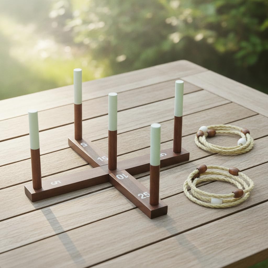 Ringwurfspiel Outdoor für & Familie – Wurfspiel mit Tragetasche – Ideales Gartenspielzeug für draußen