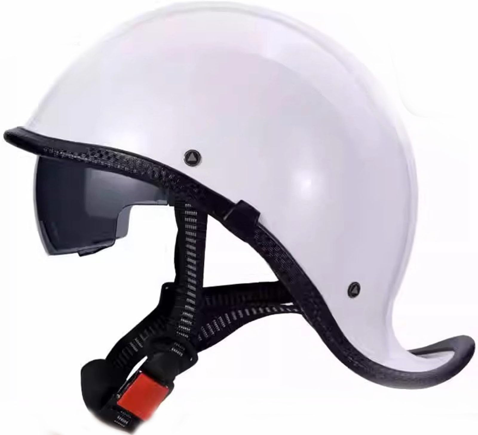 Casco Jet De Motocicleta Homologado Dot/ECE Casco Moto Vintage con Gafas,Cascos Jet Retro,Cascos Moto Hombre,Casco Aleman Moto para Crucero Chopper Ciclomoter
