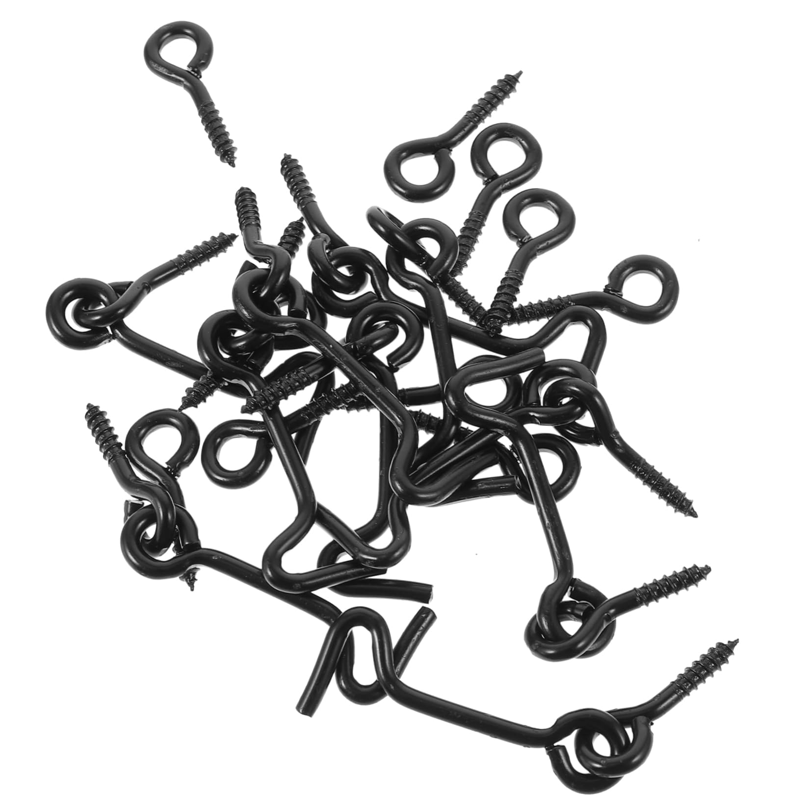 IWOWHERO 10 Pairs Metal Door Hook Latch Gate Lock Eye Latch for Door and Window